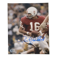 Jim Plunkett Signed Stanford Cardinals 8x10 Photo (Beckett) at PristineAuction.com