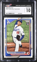 Yoshinobu Yamamoto 2024 Bowman #36 RC (CGC 10) at PristineAuction.com