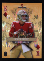 Brock Purdy 2024 Wild Card 5 Card Draw Stacked Deck King of Diamonds Orange Shock #BPN #1/1 at PristineAuction.com
