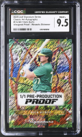 Nick Kurtz 2025 Leaf Signature Series Classic Art Autographs Pre-Production Proof Weasels Shimmer #CA-NK1 #1/1 RC (CGC 9.5) at PristineAuction.com