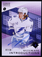 Conor Geekie 2024-25 Ultimate Collection Ultimate Introductions Autographs Purple #UIGE #07/10 RC at PristineAuction.com