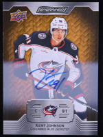 Kent Johnson 2023-24 Upper Deck Engrained Autographs #29 at PristineAuction.com