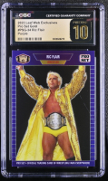 Ric Flair 2023 Leaf Web Exclusives Pro Set Gold Purple #PSG-34 #01/15 (CGC 10 | Black Label) at PristineAuction.com