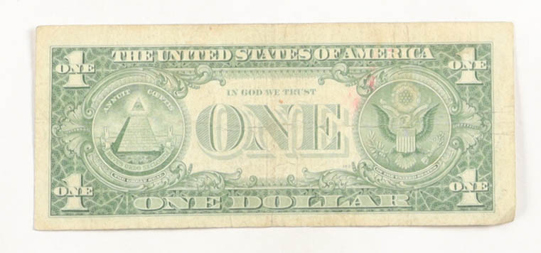 1957 United States $1 One Dollar Silver Certificate - Blue Seal at PristineAuction.com 1957 United States $1 One Dollar Silver Certificate - Blue Seal at PristineAuction.com