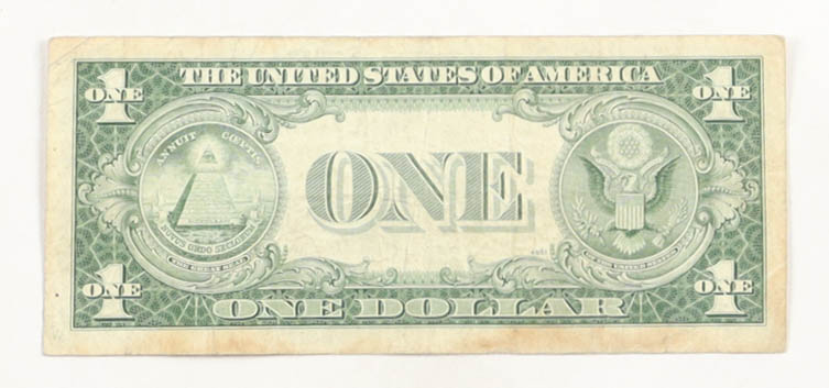 1935-F United States $1 One Dollar Silver Certificate - Blue Seal at PristineAuction.com 1935-F United States $1 One Dollar Silver Certificate - Blue Seal at PristineAuction.com