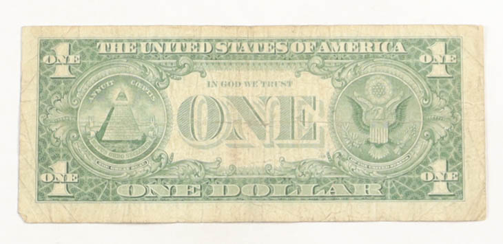 1957 United States $1 One Dollar Silver Certificate - Blue Seal at PristineAuction.com 1957 United States $1 One Dollar Silver Certificate - Blue Seal at PristineAuction.com