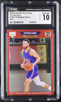 Stephen Curry 2023 Leaf Web Exclusives Pro Set Gold Red #PSG-39 #18/89 (CGC 10) at PristineAuction.com