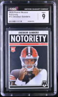 Shedeur Sanders 2025 Panini Mosaic Notoriety #13 RC (CGC 9) at PristineAuction.com