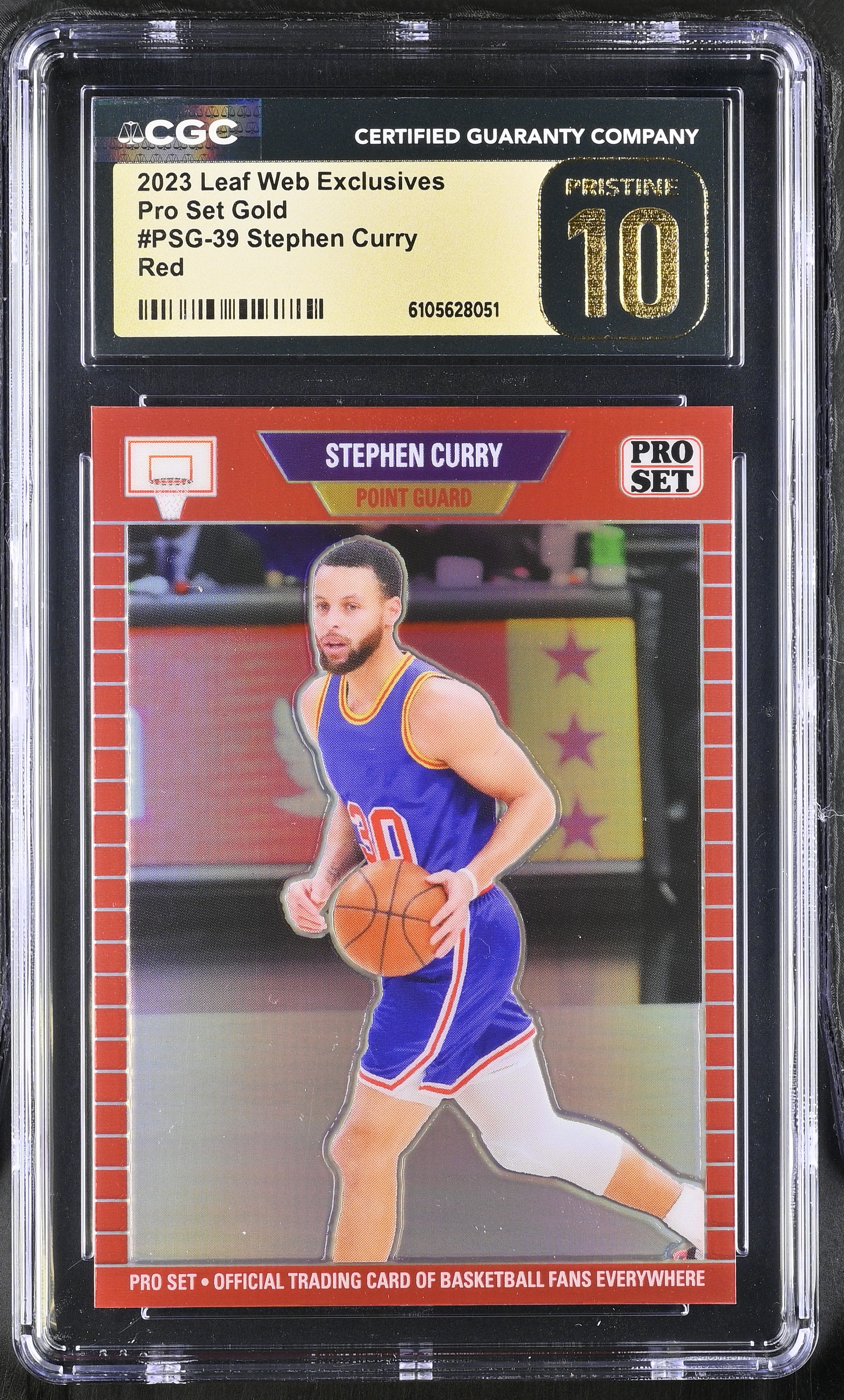 Stephen Curry 2023 Leaf Web Exclusives Pro Set Gold Red #PSG-39 #04/89 (CGC 10 | Black Label) at PristineAuction.com Stephen Curry 2023 Leaf Web Exclusives Pro Set Gold Red #PSG-39 #04/89 (CGC 10 | Black Label) at PristineAuction.com