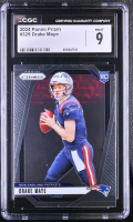 Drake Maye 2024 Panini Prizm #329 RC (CGC 9) at PristineAuction.com