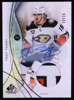 Troy Terry 2024-25 SP Game Used Jersey Autographs Premium Memorabilia Gold Game-Used #70 #12/15 at PristineAuction.com