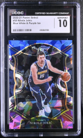 Nikola Jokic 2020-21 Select Prizms Blue White Purple Ice #58 (CGC 10) at PristineAuction.com