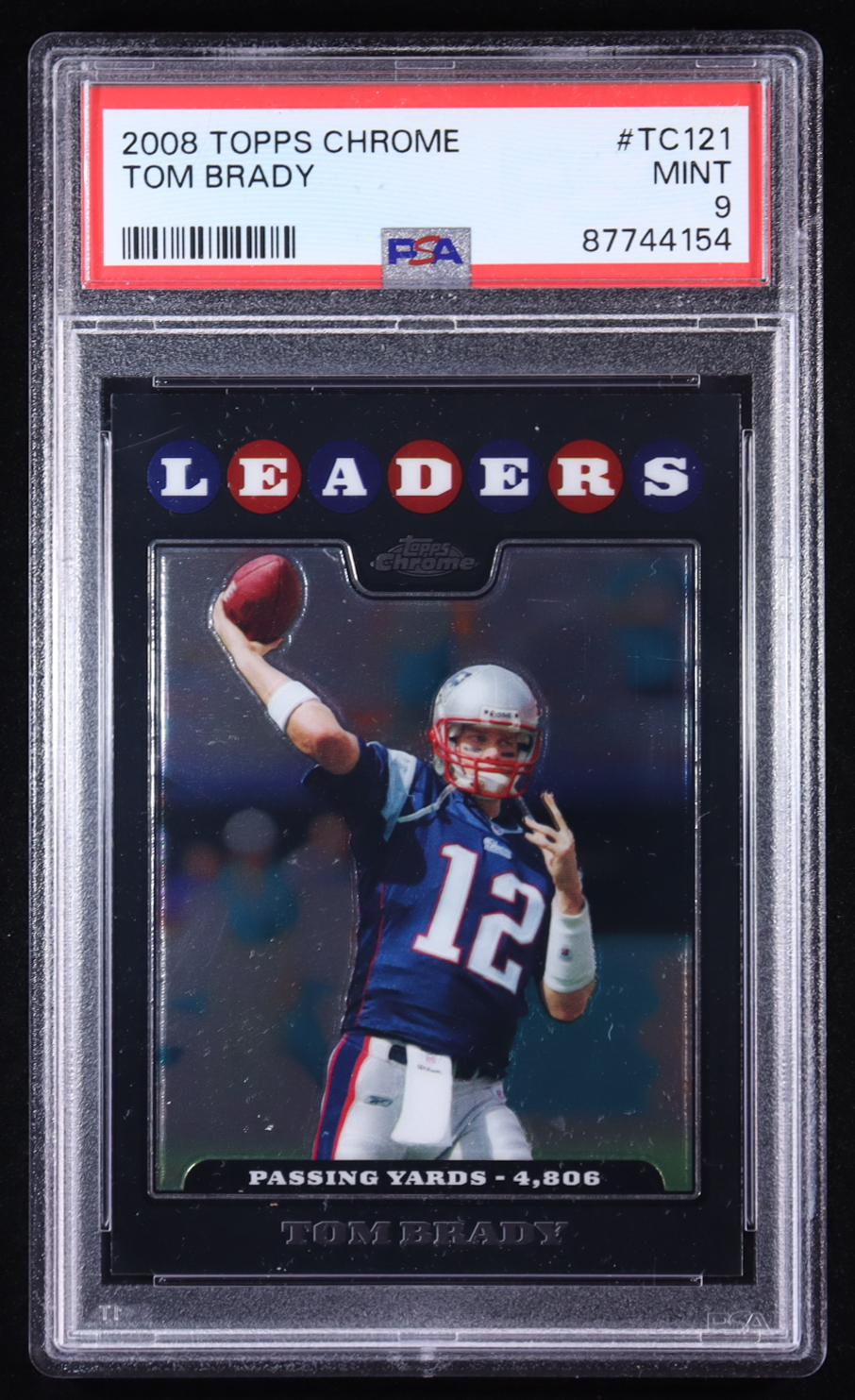 Tom Brady 2008 Topps Chrome #TC121 LL (PSA 9) at PristineAuction.com Tom Brady 2008 Topps Chrome #TC121 LL (PSA 9) at PristineAuction.com