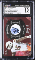 Greg Rousseau 2021 Wild Card Matte Thumbagraphs Red Silver Nameplate #MTA-21 #2/5 RC (CGC 10 | Autograph Grade 10) at PristineAuction.com