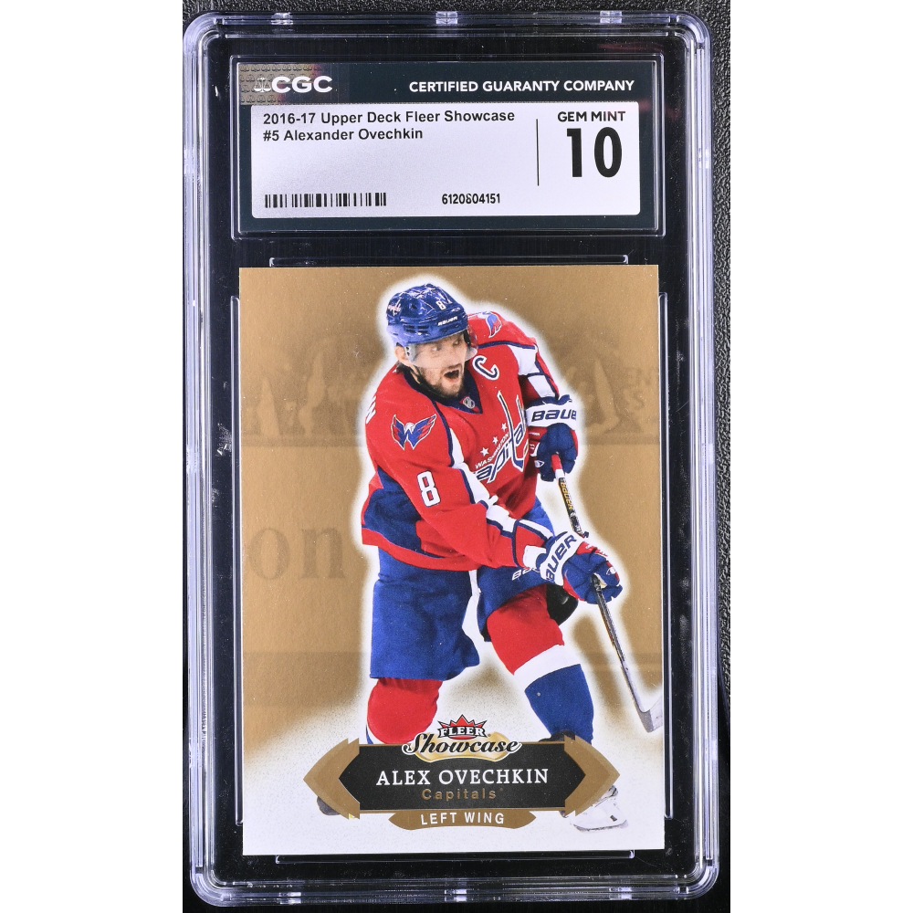 Alexander Ovechkin 2016-17 Upper Deck Fleer Showcase #5 (CGC 10) at PristineAuction.com