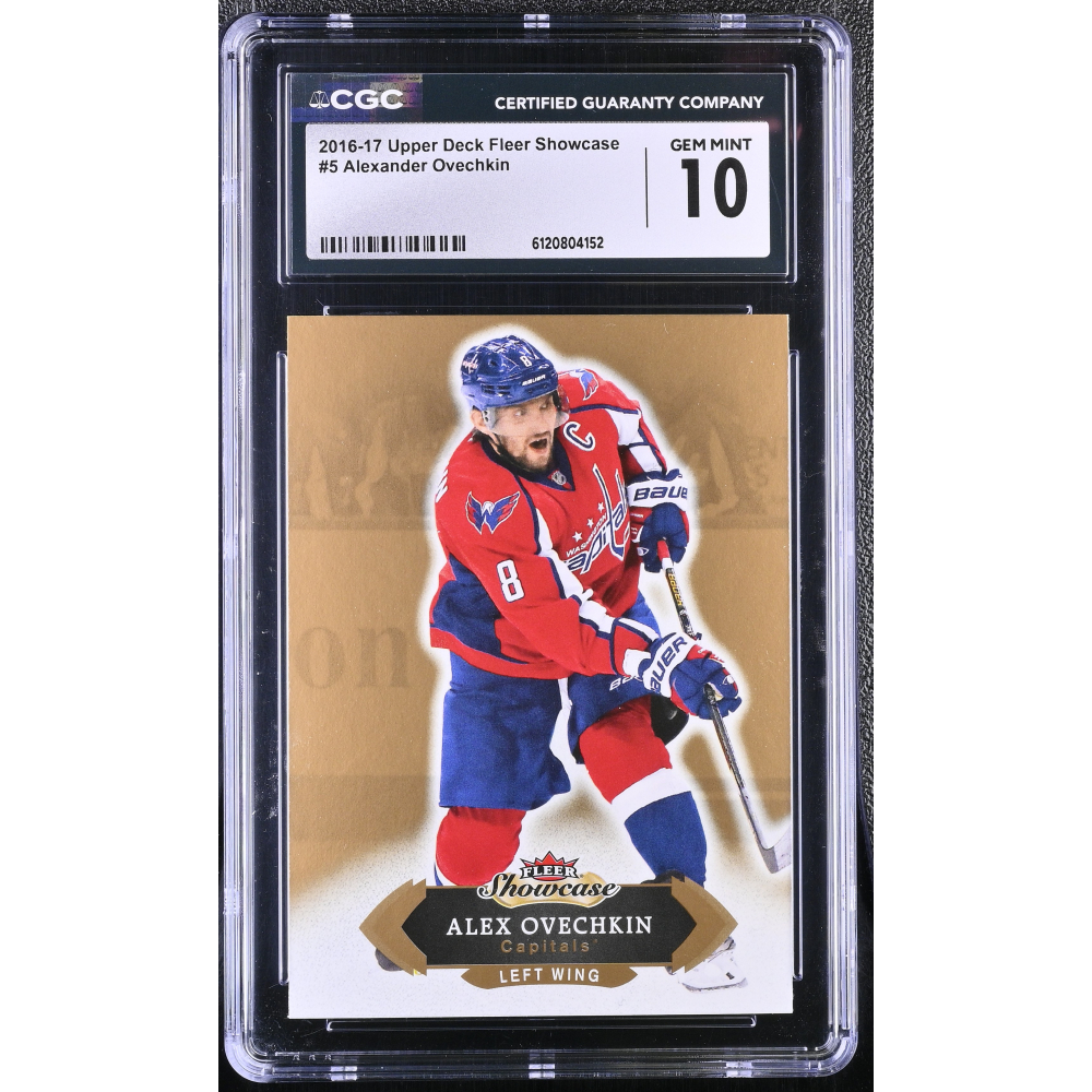 Alexander Ovechkin 2016-17 Upper Deck Fleer Showcase #5 (CGC 10) at PristineAuction.com