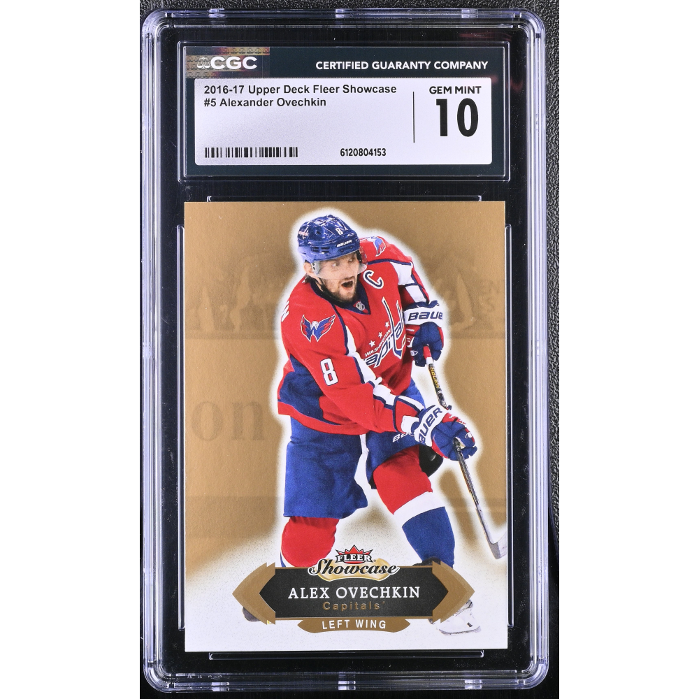 Alexander Ovechkin 2016-17 Upper Deck Fleer Showcase #5 (CGC 10) at PristineAuction.com