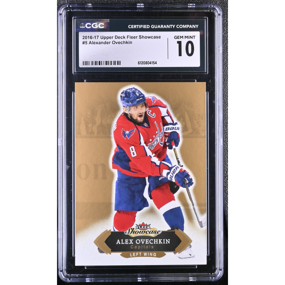 Alexander Ovechkin 2016-17 Upper Deck Fleer Showcase #5 (CGC 10) at PristineAuction.com