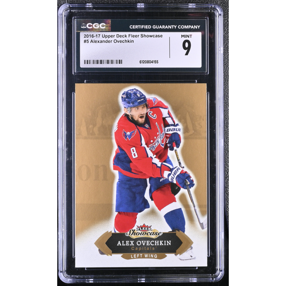 Alexander Ovechkin 2016-17 Upper Deck Fleer Showcase #5 (CGC 9) at PristineAuction.com