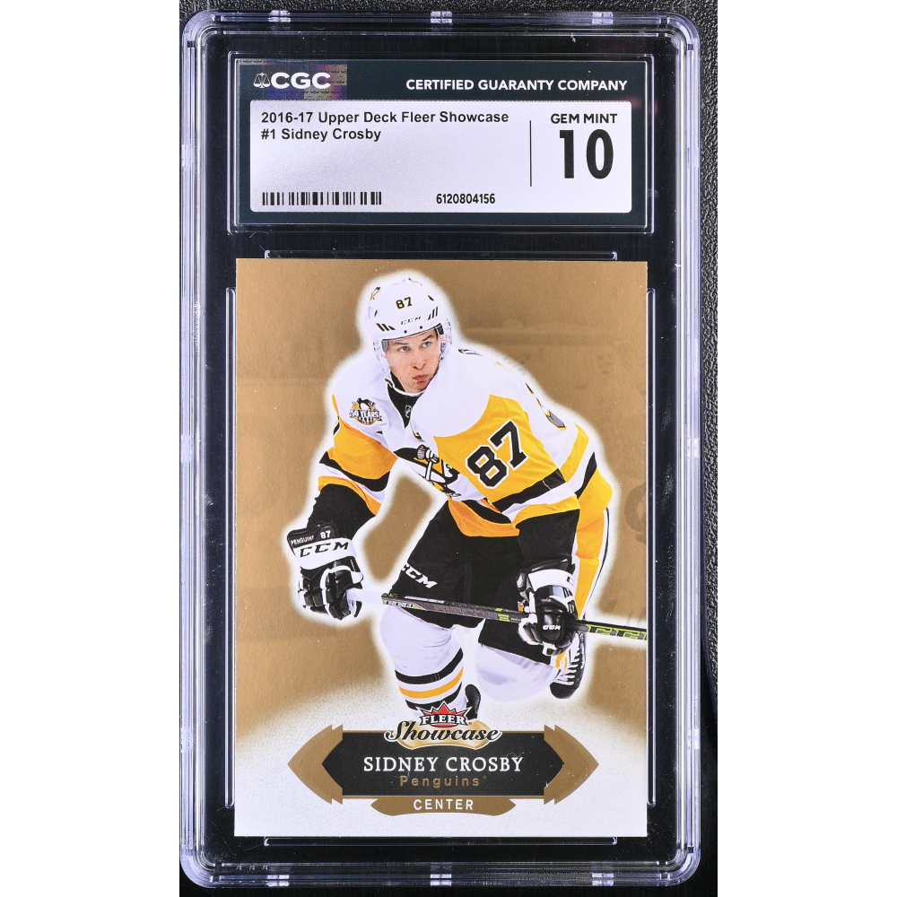 Sidney Crosby 2016-17 Upper Deck Fleer Showcase #1 (CGC 10) at PristineAuction.com