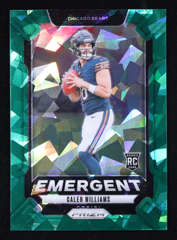 Caleb Williams 2024 Panini Prizm Emergent Prizms Green Ice #1 RC at PristineAuction.com Caleb Williams 2024 Panini Prizm Emergent Prizms Green Ice #1 RC at PristineAuction.com