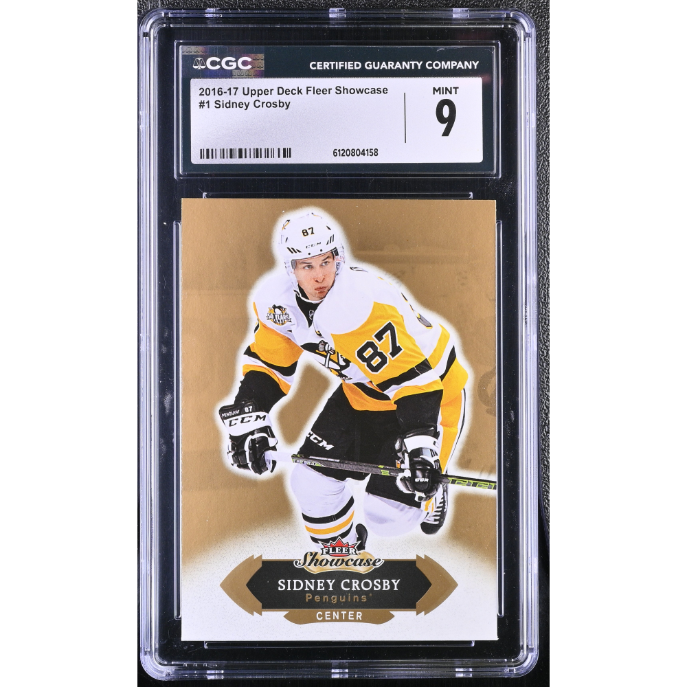 Sidney Crosby 2016-17 Upper Deck Fleer Showcase #1 (CGC 9) at PristineAuction.com