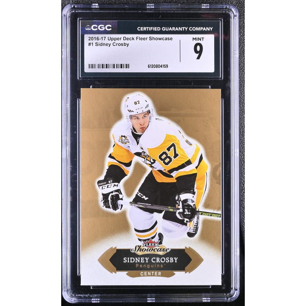 Sidney Crosby 2016-17 Upper Deck Fleer Showcase #1 (CGC 9) at PristineAuction.com