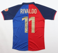 Rivaldo Ferreira Signed F. C. Barcelona Nike Authentic Jersey (Beckett) at PristineAuction.com