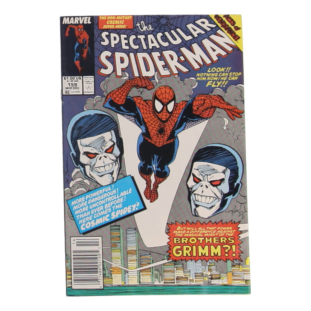 1989 "The Spectacular Spider-Man" Issue #159 Marvel Comic Book at PristineAuction.com