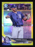 Fernando Tatis Jr. 2018 Bowman Chrome Prospects Canary Yellow Refractors #BCP114 #21/75 at PristineAuction.com