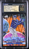 Ichiro 2024 Topps Cosmic Chrome Galactic Greatness Orange Galactic Refractor #GG13 #24/25 (CGC 10 | Black Label) at PristineAuction.com