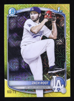 Zach Root 2025 Bowman Chrome Draft Mega Box Yellow Refractors #BDC22 #60/75 at PristineAuction.com