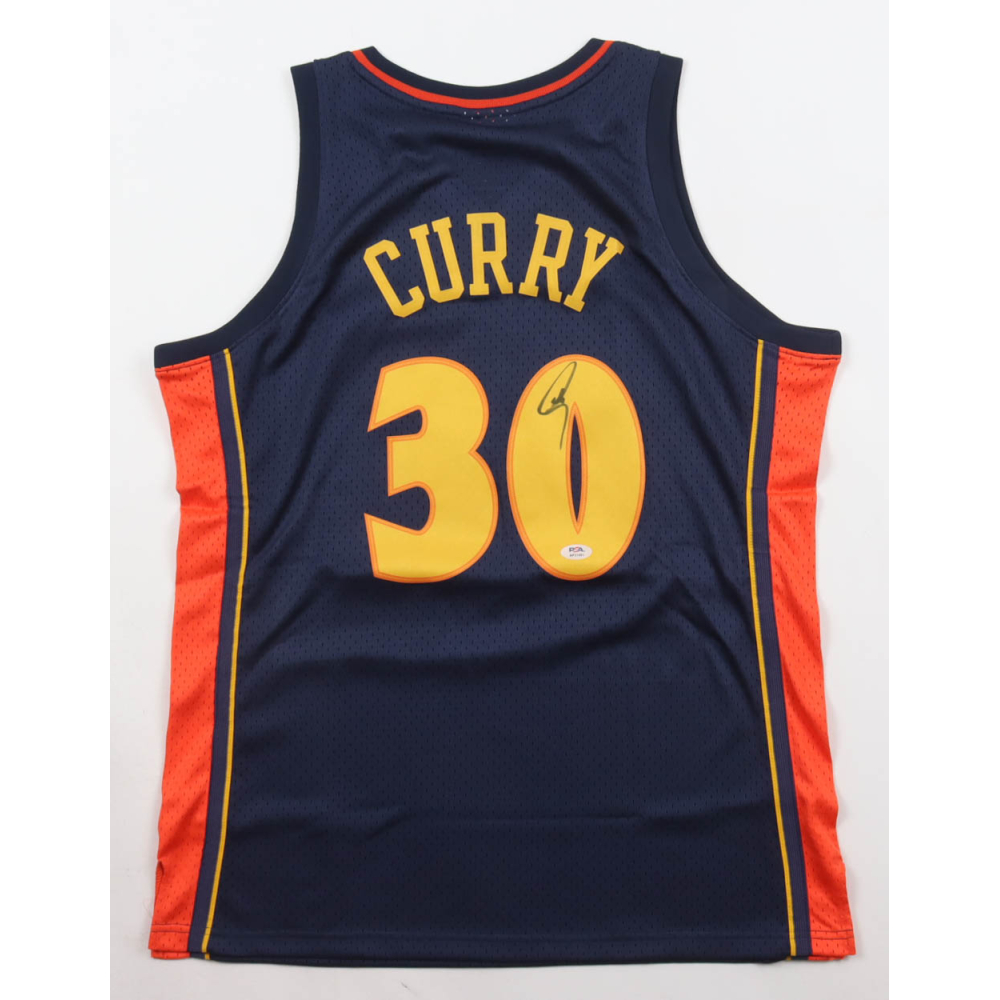 Stephen Curry Signed Warriors Mitchell & Ness Authentic Jersey (PSA) at PristineAuction.com