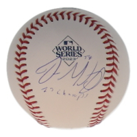 Jordan Montgomery Signed 2023 World Series Baseball Inscribed "23 Champs" (JSA) at PristineAuction.com
