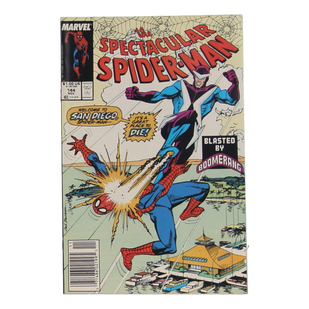 1988 "The Spectacular Spider-Man" Issue #144 Marvel Comic Book at PristineAuction.com