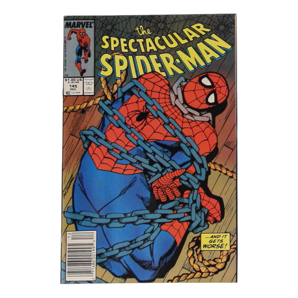 1988 "The Spectacular Spider-Man" Issue #145 Marvel Comic Book at PristineAuction.com