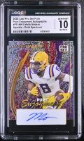 Malik Nabers 2024 Leaf Pro Set Pure Pure Enjoyment Autographs Sparkle Gold Spectrum #PEMN1 #1/1 RC (CGC 10 | Autograph Grade CGC 9) at PristineAuction.com