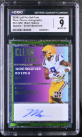 Malik Nabers 2024 Leaf Pro Set Pure Clear Choice Autographs Sparkle Green Spectrum #CCMN1 #2/8 RC (CGC 9 | Autograph Grade CGC 10) at PristineAuction.com