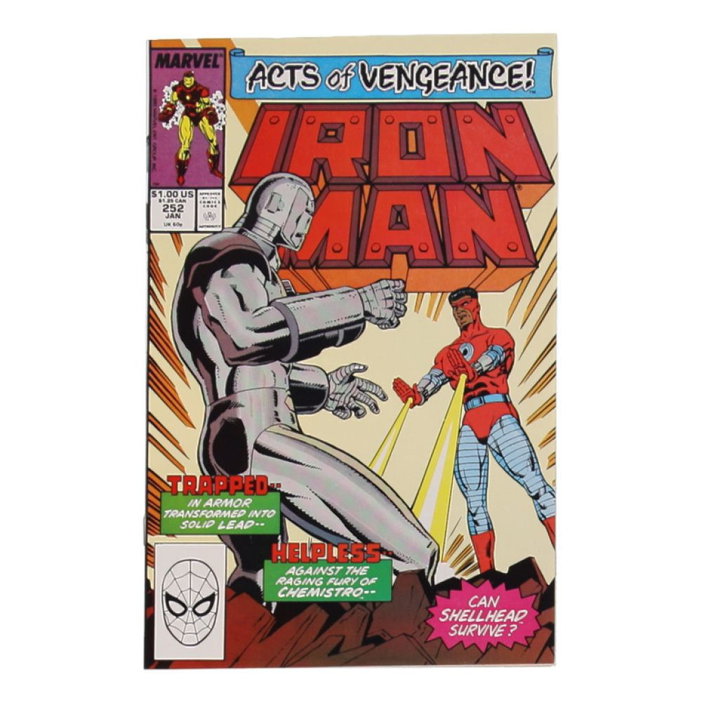 1990 "Iron Man" Issue #252 Marvel Comic Book at PristineAuction.com