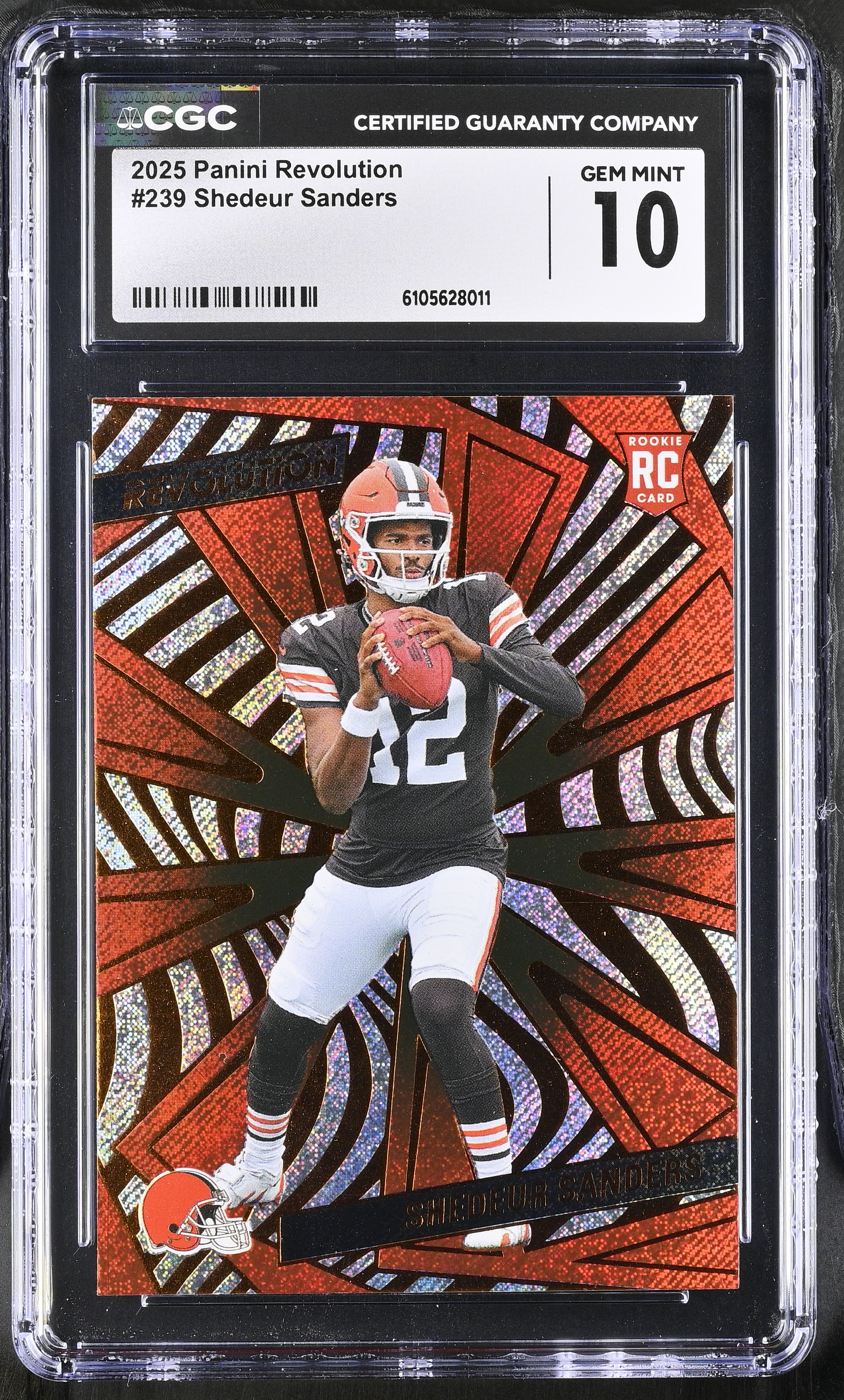 Shedeur Sanders 2025 Panini Revolution #239 RC (CGC 10) at PristineAuction.com Shedeur Sanders 2025 Panini Revolution #239 RC (CGC 10) at PristineAuction.com