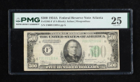 1934-A $500 Atlanta Federal Reserve Bank Note (PMG VF25) at PristineAuction.com