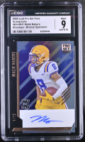 Malik Nabers 2024 Leaf Pro Set Pure Autographs Shimless Bronze Spectrum #BAMN1 #4/15 RC (CGC 9 | Autograph Grade CGC 10) at PristineAuction.com