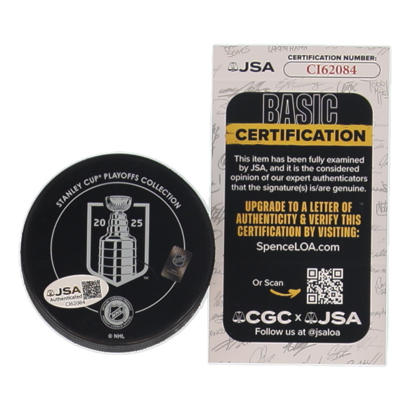 Matthew Tkachuk Signed Panthers 2025 Stanley Cup Champions Commemorative Hockey Puck (JSA) at PristineAuction.com Matthew Tkachuk Signed Panthers 2025 Stanley Cup Champions Commemorative Hockey Puck (JSA) at PristineAuction.com