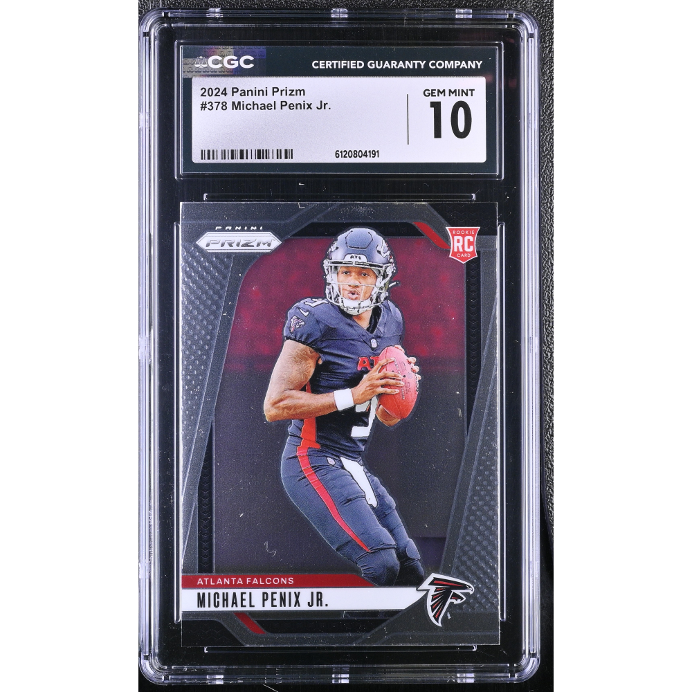 Michael Penix Jr. 2024 Panini Prizm #378 RC (CGC 10) at PristineAuction.com