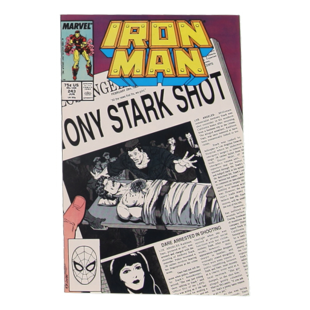 1989 "Iron Man" Issue #243 Marvel Comic Book at PristineAuction.com