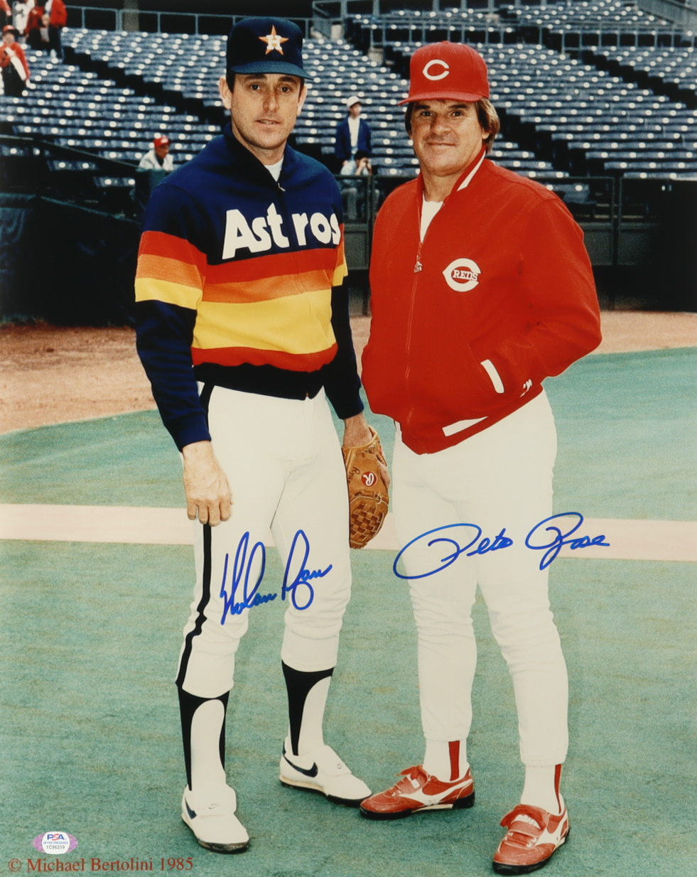 Nolan Ryan & Pete Rose Signed 16x20 Photo (PSA) at PristineAuction.com Nolan Ryan & Pete Rose Signed 16x20 Photo (PSA) at PristineAuction.com