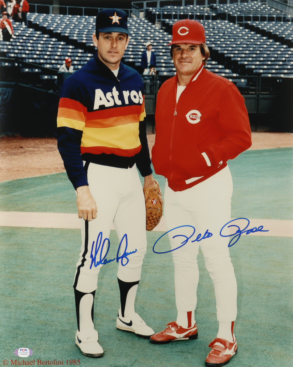 Nolan Ryan & Pete Rose Signed 16x20 Photo (PSA) at PristineAuction.com Nolan Ryan & Pete Rose Signed 16x20 Photo (PSA) at PristineAuction.com