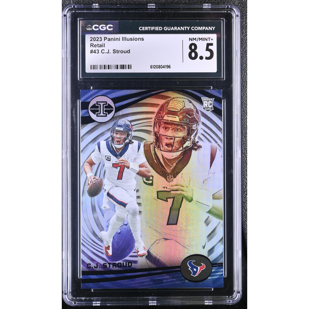 C.J. Stroud 2023 Panini Illusions Retail #43 RC (CGC 8.5) at PristineAuction.com