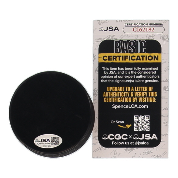 Sergei Gonchar Signed Stanley Cup Logo Hockey Puck (JSA) at PristineAuction.com Sergei Gonchar Signed Stanley Cup Logo Hockey Puck (JSA) at PristineAuction.com