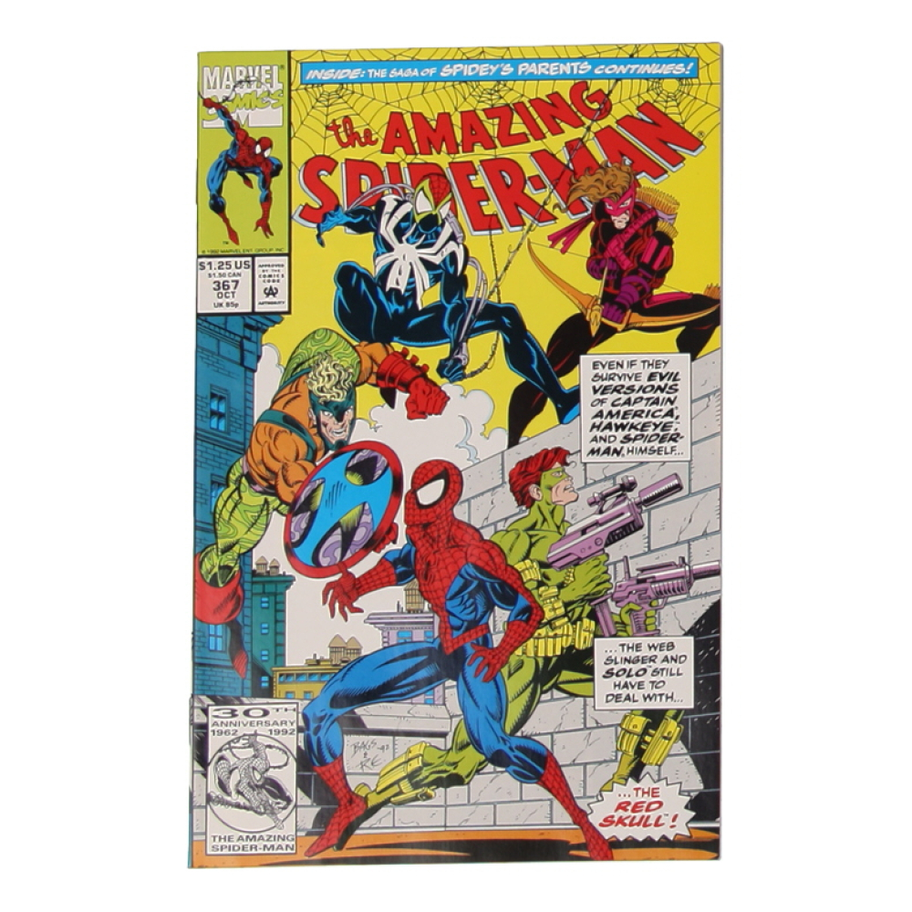 1992 "The Spectacular Spider-Man" Issue #367 Marvel Comic Book at PristineAuction.com